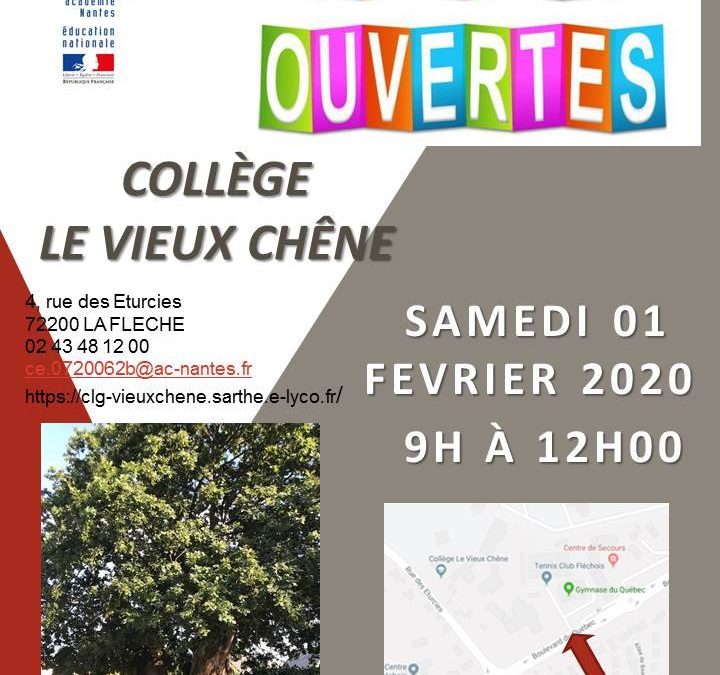 Portes ouvertes-Samedi 1er février 2020