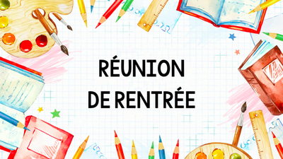 Réunions de rentrée des parents